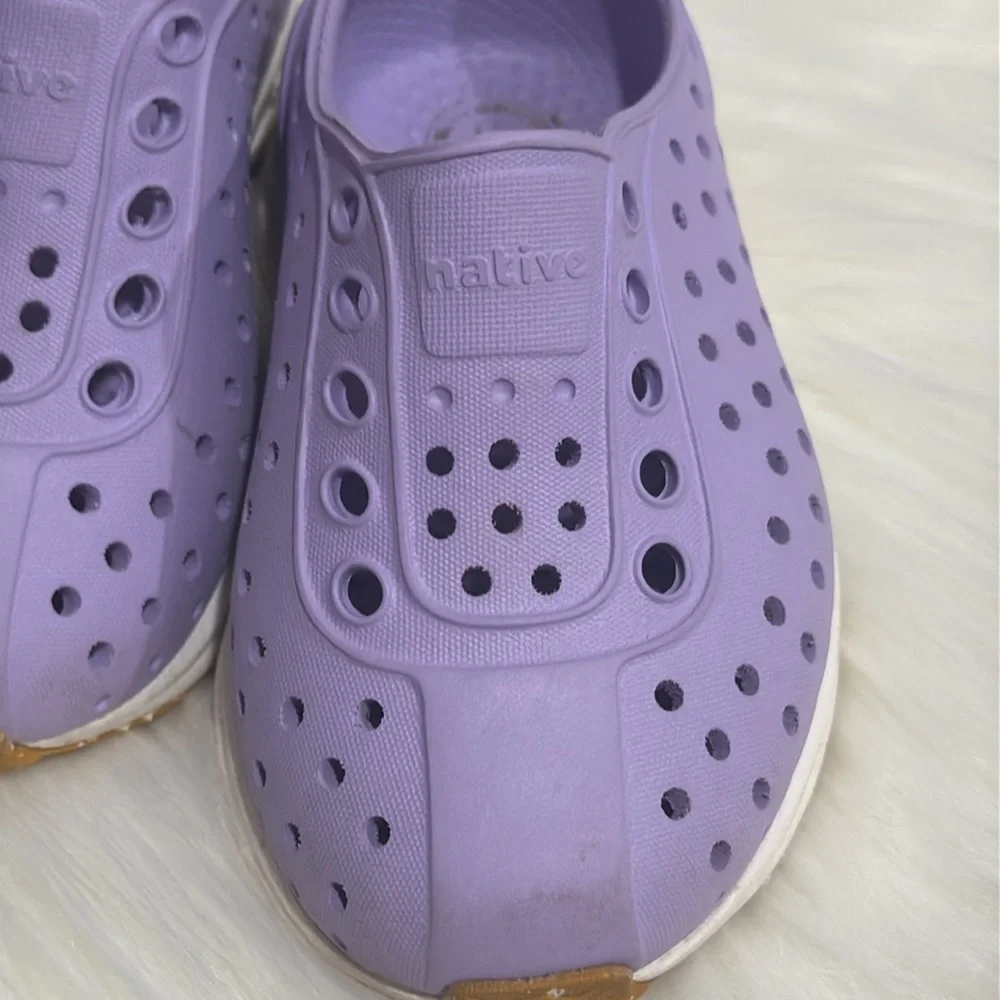 Native Baby Girls Lavender Slip on Shoes